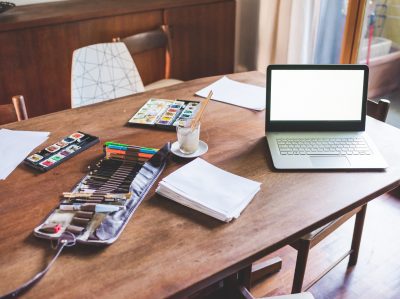 Working desk at home