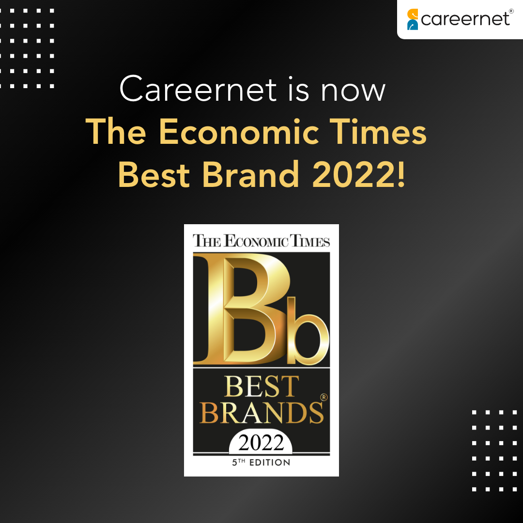 Careernet Bags The Economic Times Best Brands Awards At Et Best Brands Conclave 2022