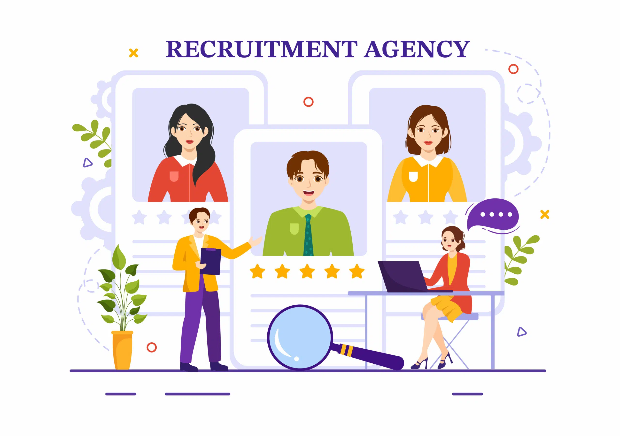 How does a professional staffing agency work?